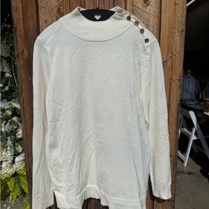 Calvin Klein Cream Knit Sweater